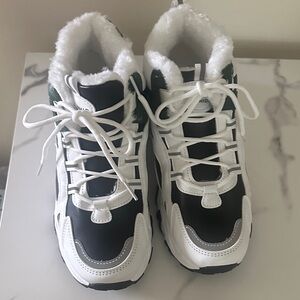 Stylish Black and White Sneakers